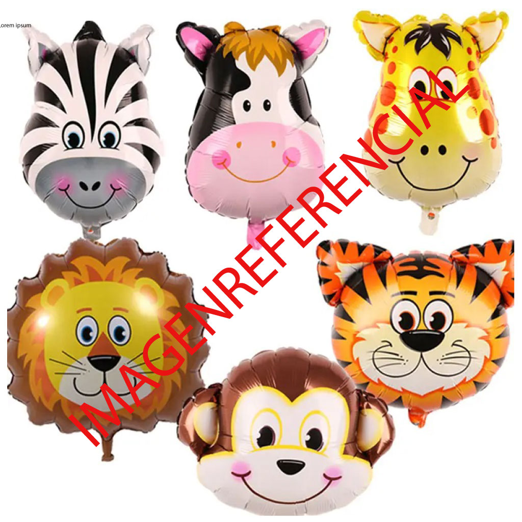 Globo metalico #14 Safari, Baby Shower, Dino,  Coronas, Camisetas, Botellas Y Marino
