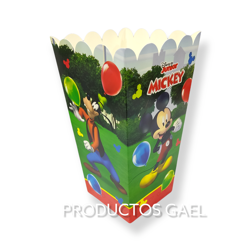 CAJA PARA POPCORN SET X 10 UND MICKEY