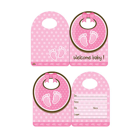 INVITADIONES DOBLES ESCARCHA X 10 und
