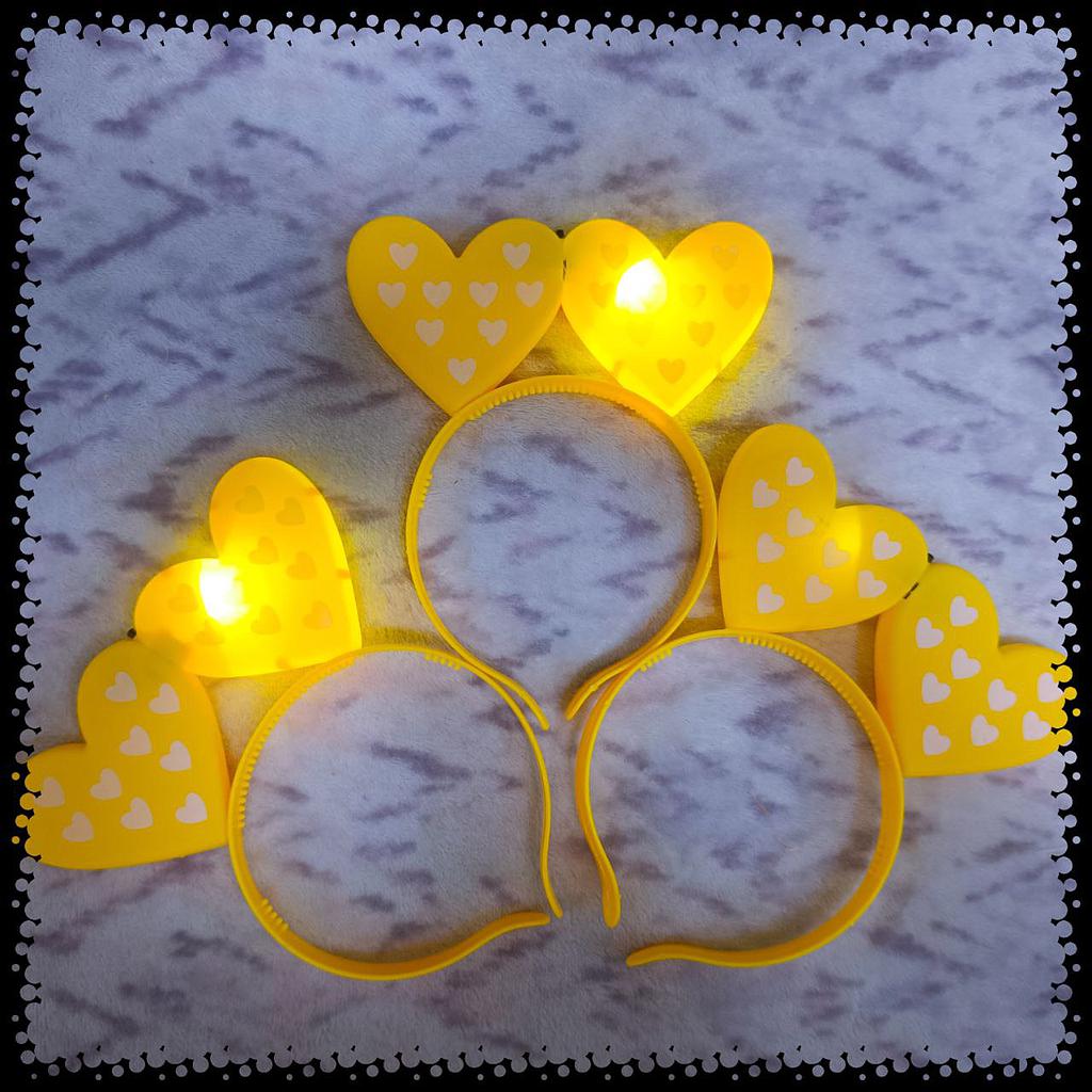 Vincha Corazón Con Luces x 1 Und