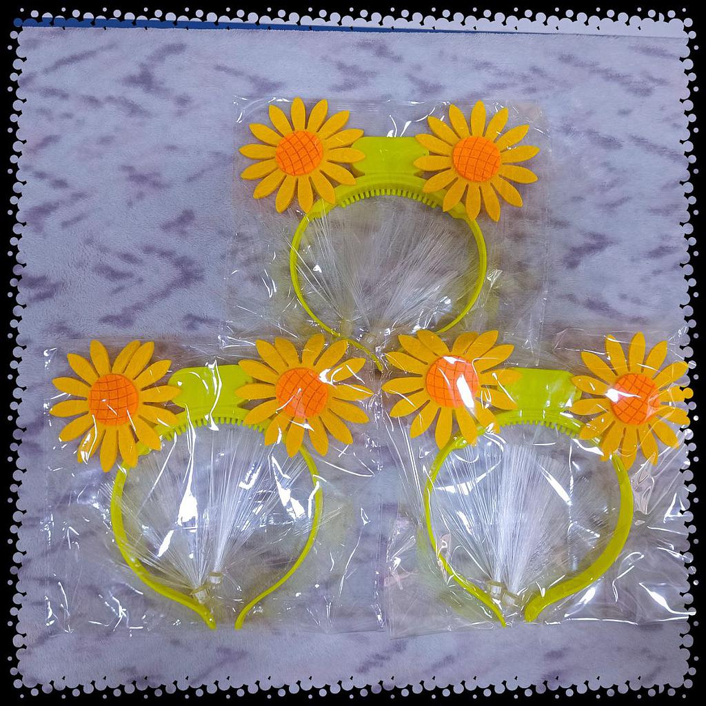 Vincha Girasol Con Luces x 1 Und