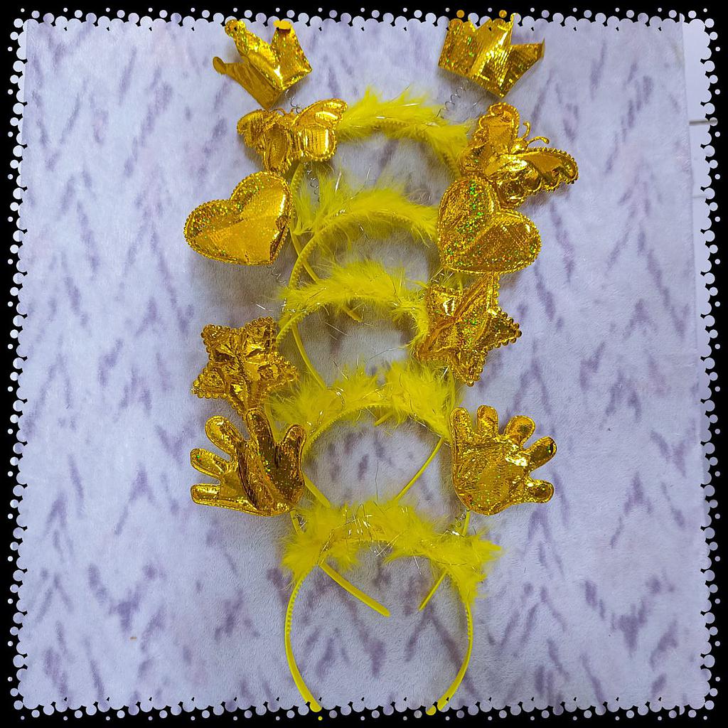 Vincha Metálica (figuras) X 12 Und