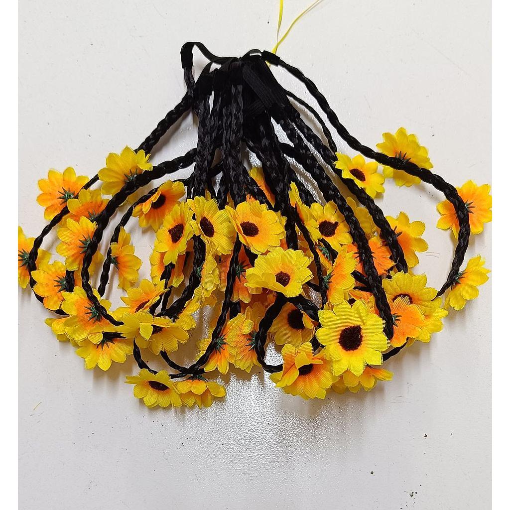 Vincha Trenzada Girasol Año Nuevo