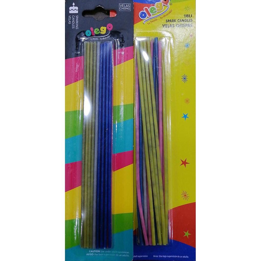 VELA CHISPA OLEGO X 18 UNID