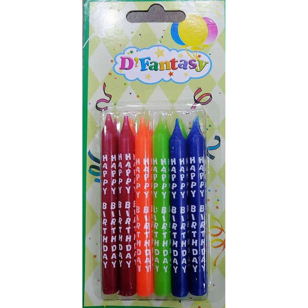 VELA CRAYON DE COLORES X12