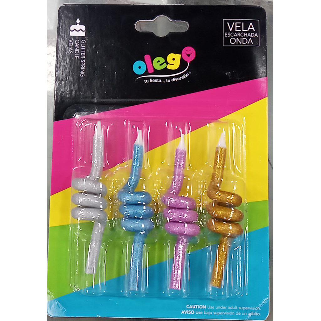 VELA ESPIRAL X4 UNID OLEGO