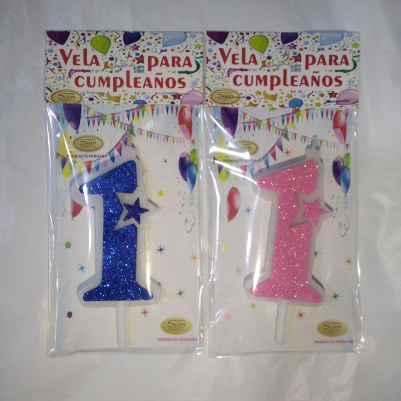 VELAS ESCARCHADAS ESTRELLA