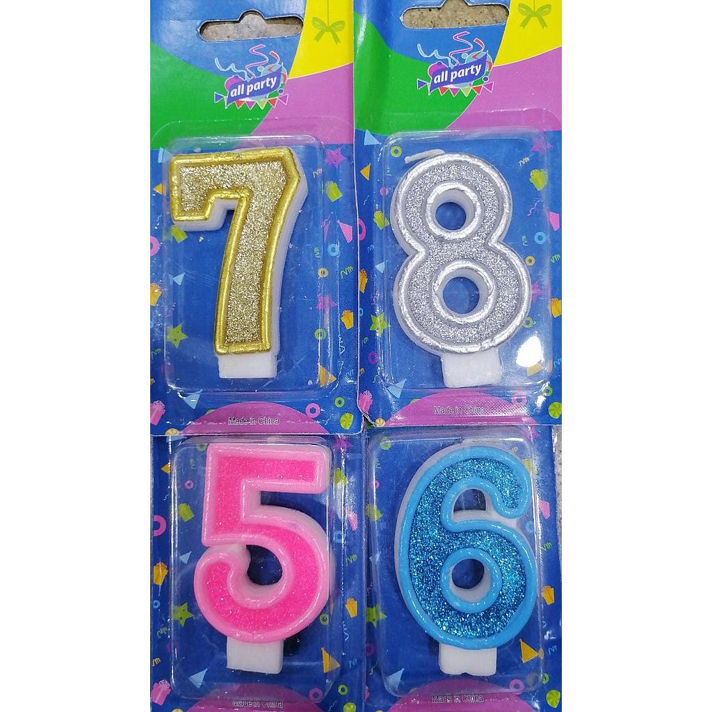 VELAS NUMEROS ALL PARTY