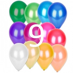 Globo perlado #9 látex x100 Und
