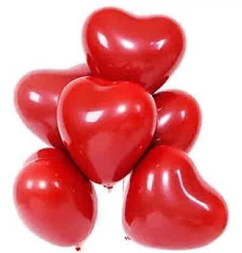 Globo Corazon De Latex #10 x100 Unds